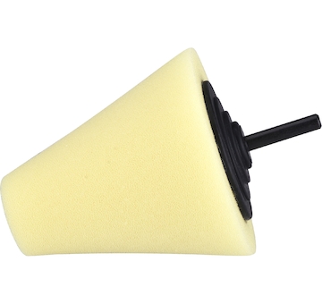 EXTOL PREMIUM 8804566 kužel leštící pěnový, T80, žlutý, 80mm, stopka 6mm