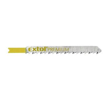 EXTOL PREMIUM 8805007 plátky do přímočaré pily 5ks, 75x4,0mm, HCS