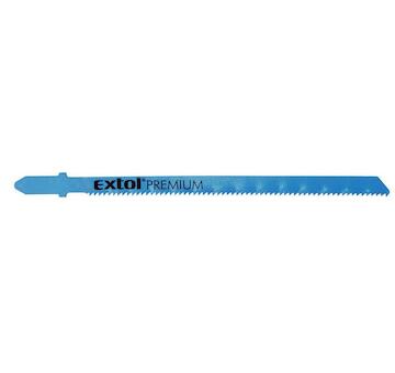 EXTOL PREMIUM 8805205 plátky do přímočaré pily 5ks, 106x1,8mm, Bi-metal