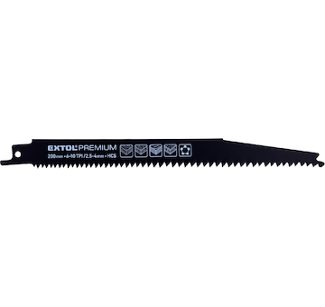 EXTOL PREMIUM 8806101 plátky do pily ocasky 3ks, 200x19x1,25mm, HCS