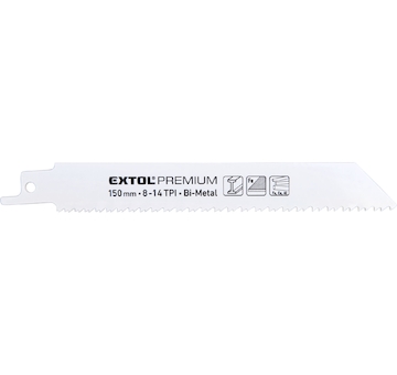 EXTOL PREMIUM 8806205 plátky do pily ocasky 3ks, 150x19x0,9mm, Bi-metal