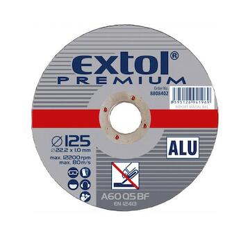 EXTOL PREMIUM 8808400 kotouč řezný na hliník, O 115x1,0x22,2mm