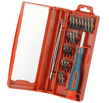 EXTOL PREMIUM 8819104 šroubovák hodinářský s mini-hroty, sada 22ks, CrV