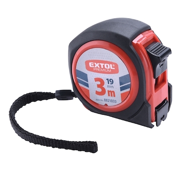 EXTOL PREMIUM 8821033 metr svinovací COMPACT, 3m, š. pásku 19mm