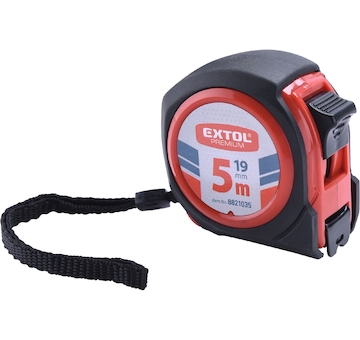 EXTOL PREMIUM 8821035 metr svinovací COMPACT, 5m, š. pásku 19mm