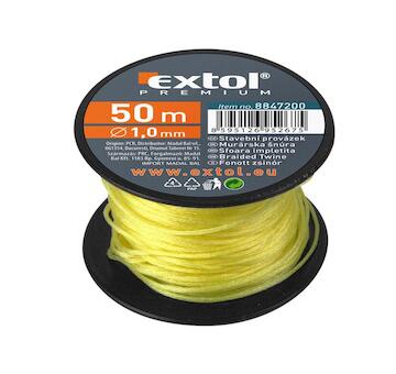 EXTOL PREMIUM 8847212 provázek stavební, 1,7mm, 50m, žlutý