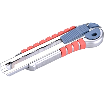EXTOL PREMIUM 8855015 nůž ulamovací s kovovou výstuhou a zásobníkem, 18mm Auto-lock