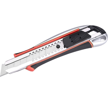 EXTOL PREMIUM 8855024 nůž ulamovací kovový s výstuhou, 18mm Auto-lock