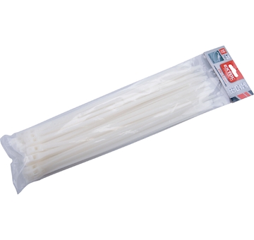 EXTOL PREMIUM 8856228 pásky stahovací na kabely EXTRA, bílé, 370x7,6mm, 50ks, nylon PA66