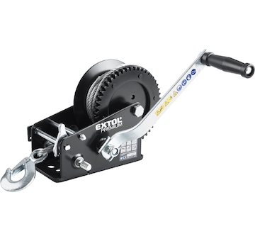 EXTOL PREMIUM 8861305 naviják lanový s klikou, do 1350kg/10m lanko