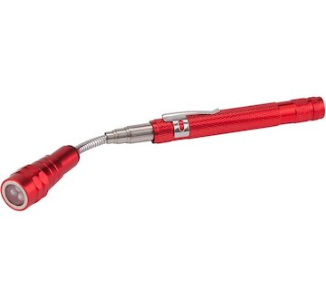 EXTOL PREMIUM 8863021 magnet teleskopický, ohebný s LED světlem, 3xLED, 170-565mm