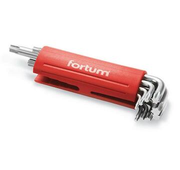 FORTUM 4710300 L-klíče TORX, sada 9ks, 10-50