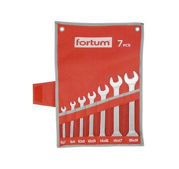 FORTUM 4730103 klíče ploché, sada 7ks, 6-19mm