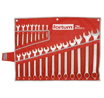 FORTUM 4730200 klíče očkoploché, sada 21ks, 6-32mm