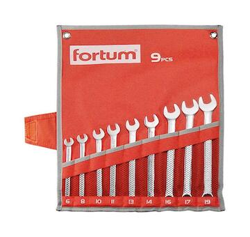 FORTUM 4730202 klíče očkoploché, sada 9ks, 6-19mm