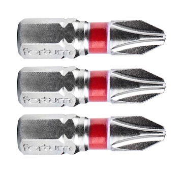 FORTUM 4741202 hrot křížový phillips, sada 3ks, PH 2x25mm, S2