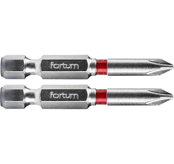 FORTUM 4741211 hrot křížový phillips, sada 2ks, PH 1x50mm, S2