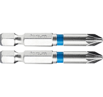 FORTUM 4741312 hrot křížový pozidriv, sada 2ks, PZ 2x50mm, S2