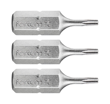 FORTUM 4741406 hrot TORX, sada 3ks, T 6x25mm, S2
