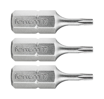 FORTUM 4741407 hrot TORX, sada 3ks, T 7x25mm, S2