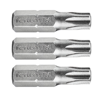 FORTUM 4741430 hrot TORX, sada 3ks, T 30x25mm, S2