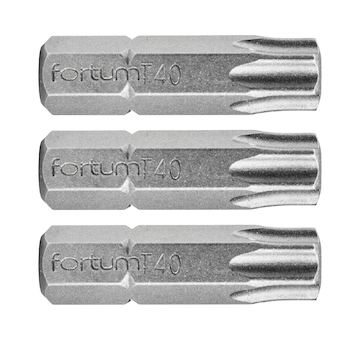 FORTUM 4741440 hrot TORX, sada 3ks, T 40x25mm, S2