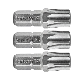 FORTUM 4741445 hrot TORX, sada 3ks, T 45x25mm, S2