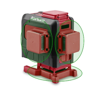FORTUM 4780216 laser zelený 3D liniový, křížový samonivelační