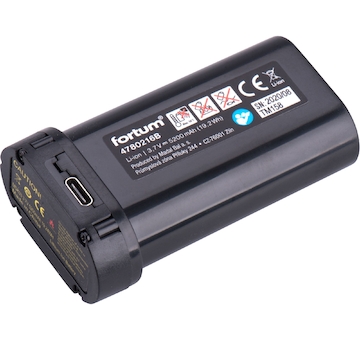 FORTUM 4780216B baterie akumulátorová k laserům, 3,7V, Li-ion, 5200mAh (19,2Wh)