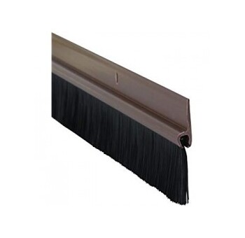 Geko 108303 Lišta dveřní PVC- kartáč hnědý