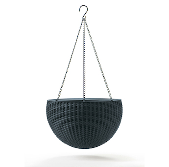 Keter květináč HANGING SPHERE grafit 229545