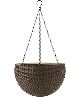 Keter květináč HANGING SPHERE hnědý 229544