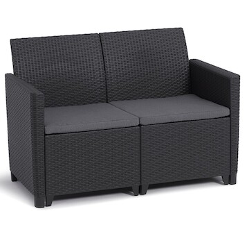 Keter MARIE 2 SEATERS SOFA  - grafit 252688