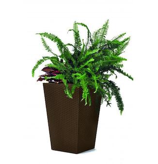 Keter Rattan planter M - hnědá 228975