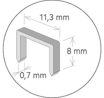 MasiPro 102106 Spony MasiPro ES 8mm/11,3-1000ks