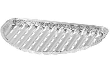 Miska MagicHome 33x19x2.0 cm, 4 ks, půlkruhová, perforovaná, ALU 2212288