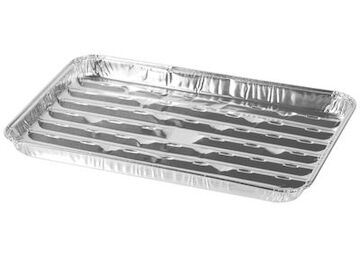 Miska MagicHome 34x23x2.5 cm, 3 ks, obdélníková, perforovaná, ALU 2212286