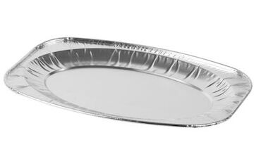Podnos MagicHome 35x24x2.6 cm, 3 ks, oválný tác, ALU 2212289