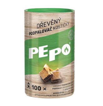 Podpalovač PE-PO dřevný pevný, 100 ks, rozpalovač na gril, kamna, krby, kamna 2171069