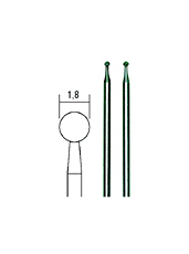 Proxxon Diamantové stopkové brousky koule 1,8 mm 2 ks 28222