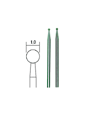 Proxxon Diamantové stopkové brousky koule 1 mm 2 ks 28212