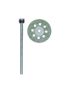 Proxxon Diamantový kotouč o 20 mm s chladícími otvory + dřík 28844