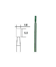 Proxxon Diamantový stopkový brousek válec 1 mm 28240