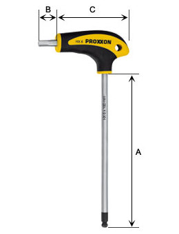 Proxxon L-šroubovák HEX 2 x 110  22402