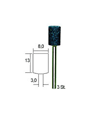 Proxxon Stopkové brousky korund válec 3 ks 28781