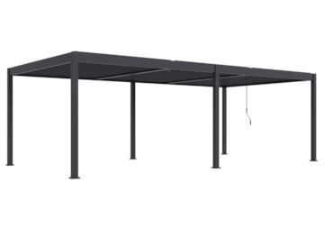 Rojaplast Bioklimatická pergola INTRO DUO 8x4 m, hliník - volně stojící 8464