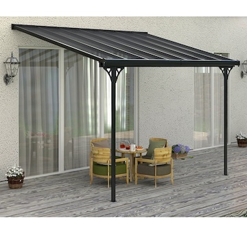 Rojaplast BRUCE F pergola - ŠEDÝ polykarbonát B436/1