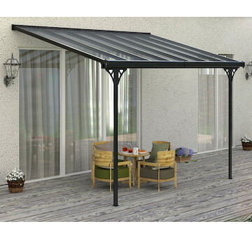 Rojaplast BRUCE F pergola  - TRANSPARENTNÍ polykarbonát B436