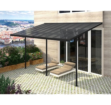 Rojaplast BRUCE J pergola - ŠEDÝ polykarbonát B618/1
