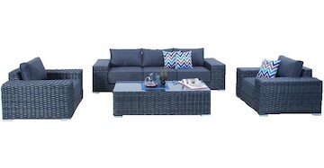 Rojaplast MIAMI souprava ratanová ANTRACIT GCV19166V-4C